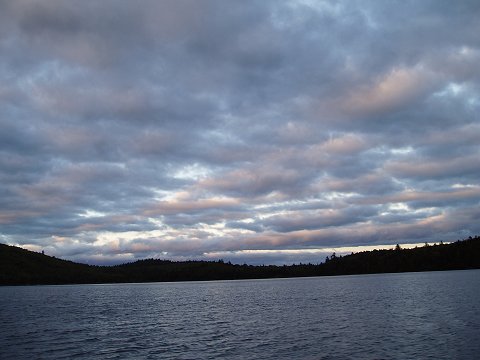 The sky as we returned to the camp.  A nice present from Spirit.