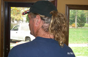 Fitz from Professional Exteriors and his famous ponytail. Just for the Radio Paradise crew!